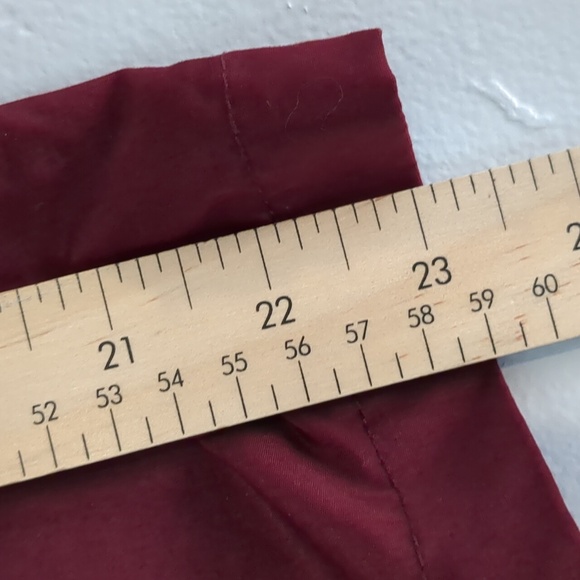 Miss London Burgundy Utility Jacket Womens Medium Hooded Weather-Resistant - Picture 9 of 9